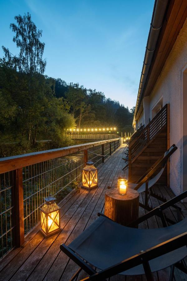 Bodetaler Basecamp Lodge - Bergsport- Und Naturerlebnishotel รูเบอร์ลันด์ ภายนอก รูปภาพ
